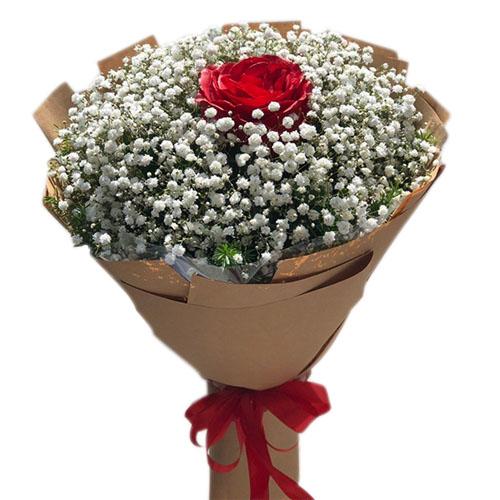 Single Red Rose Bouquet product279
